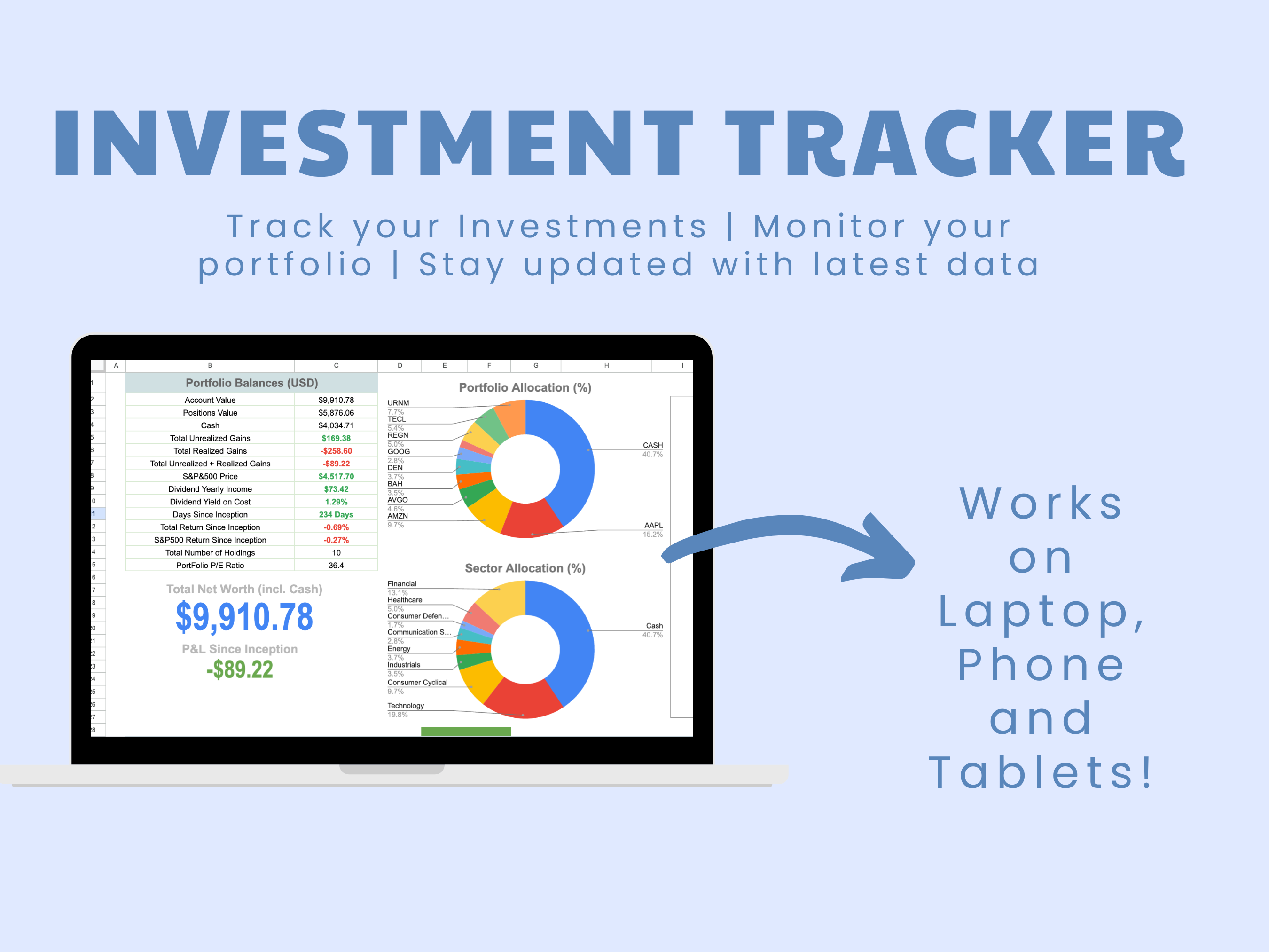 Investment Portfolio Tracker + Watchlist media 1