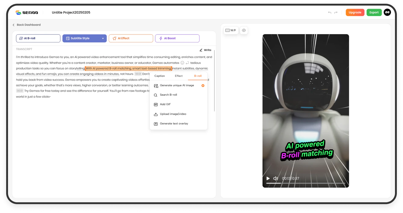 Gemoo — screenshot 2 showing tool features and UI