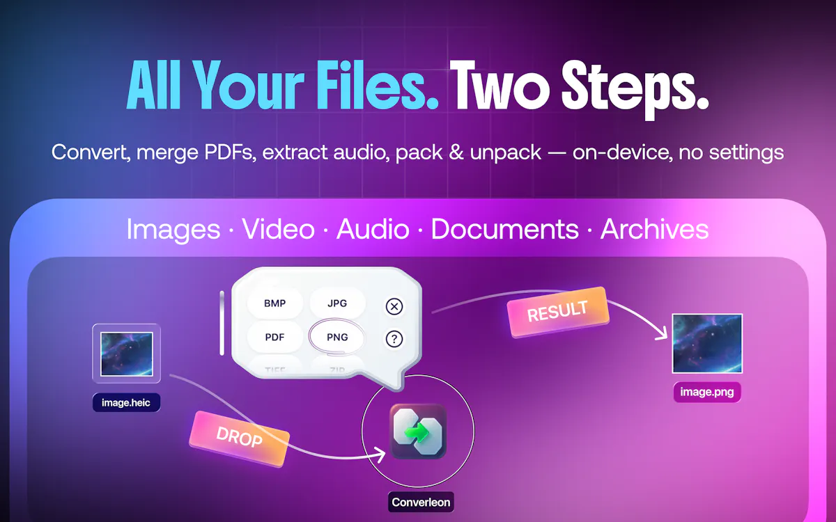 Converleon — All-in-one file converter