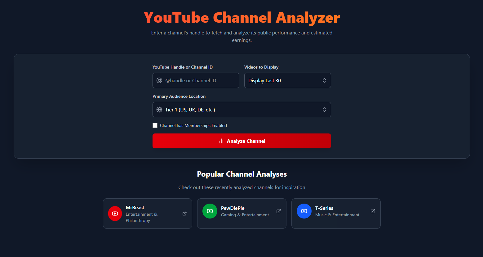 Media Máy phân tích kênh YouTube 1