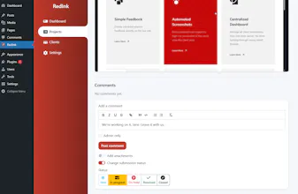 Website feedback tool for WordPress gallery image