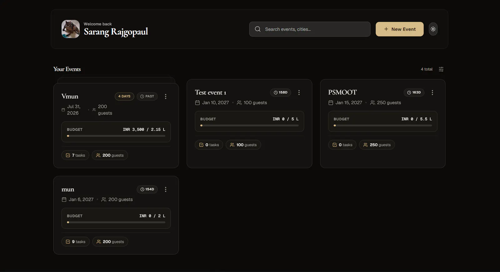 Event Forge — Event Planning screenshot 1
