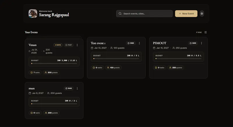 Event Forge — Event Planning screenshot 1