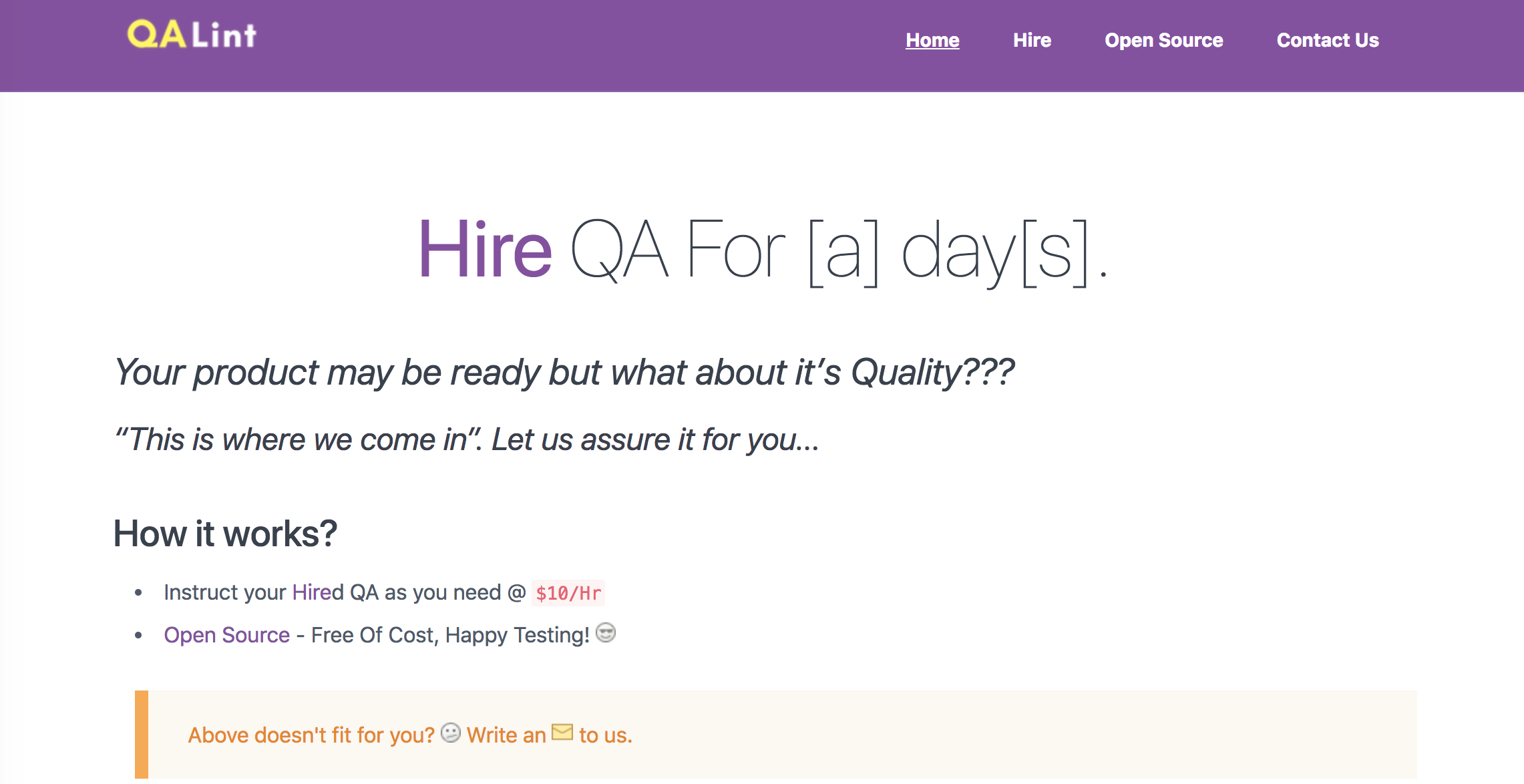 QA Lint gallery image