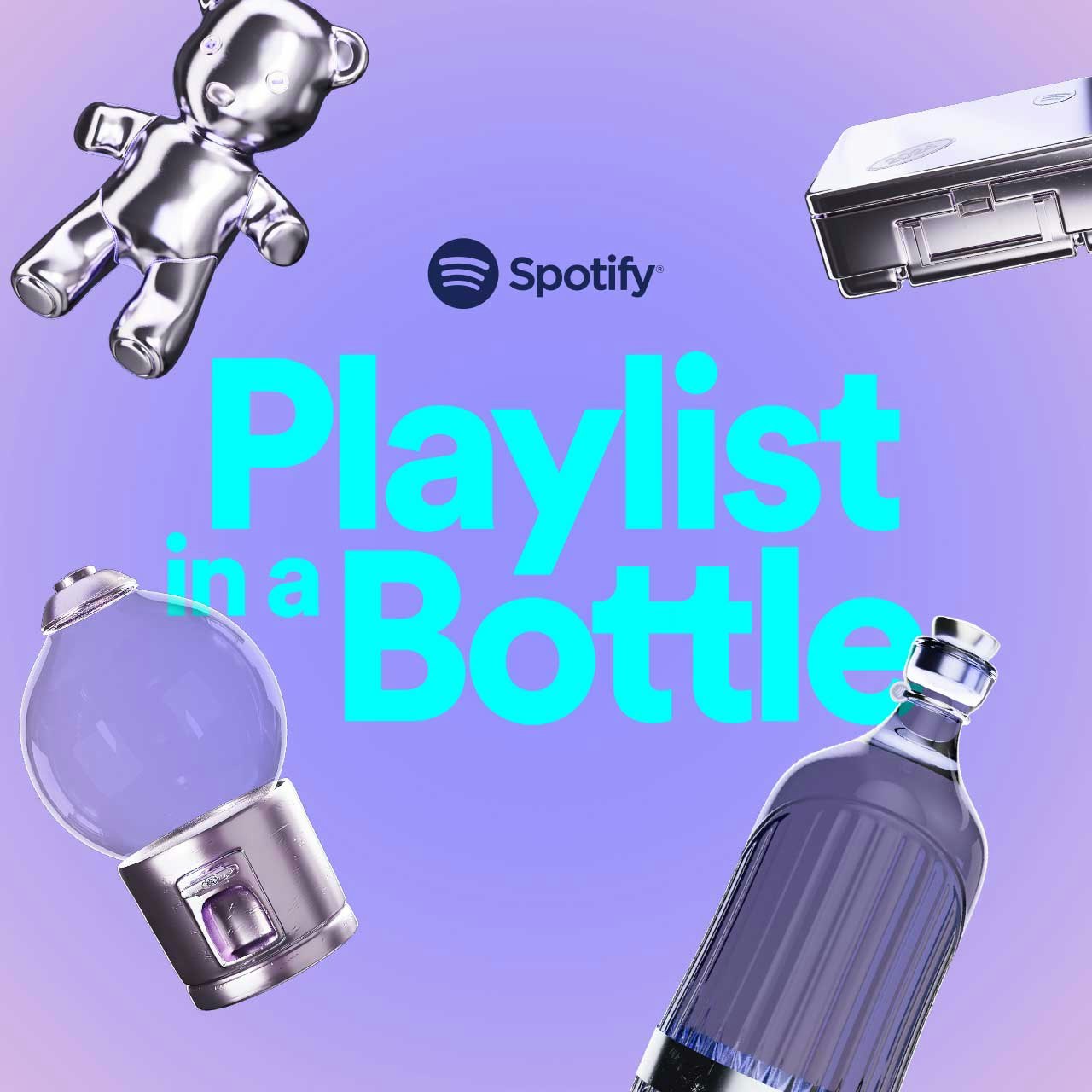 Playlist in a Bottle... logo