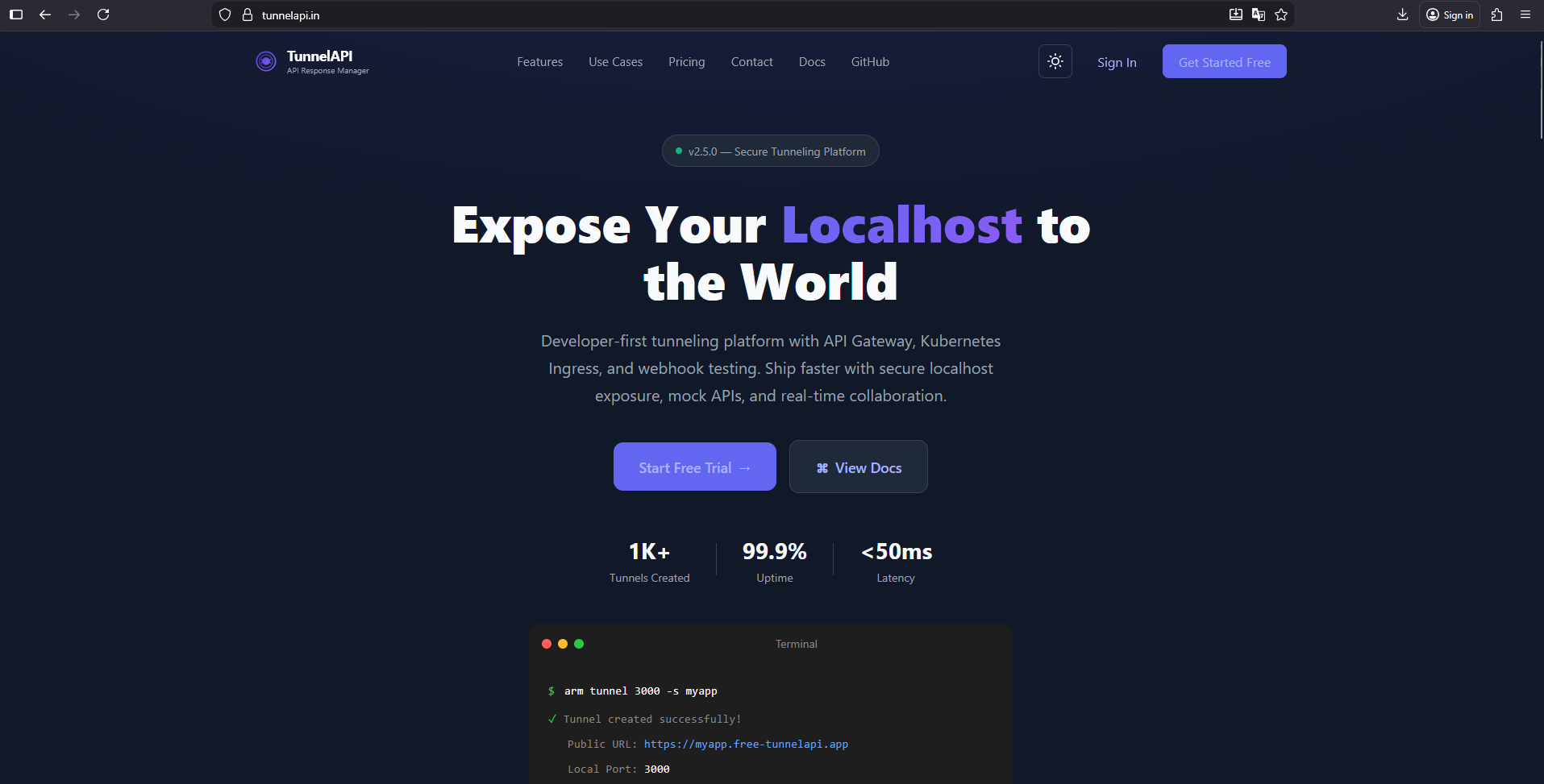TunnelAPI