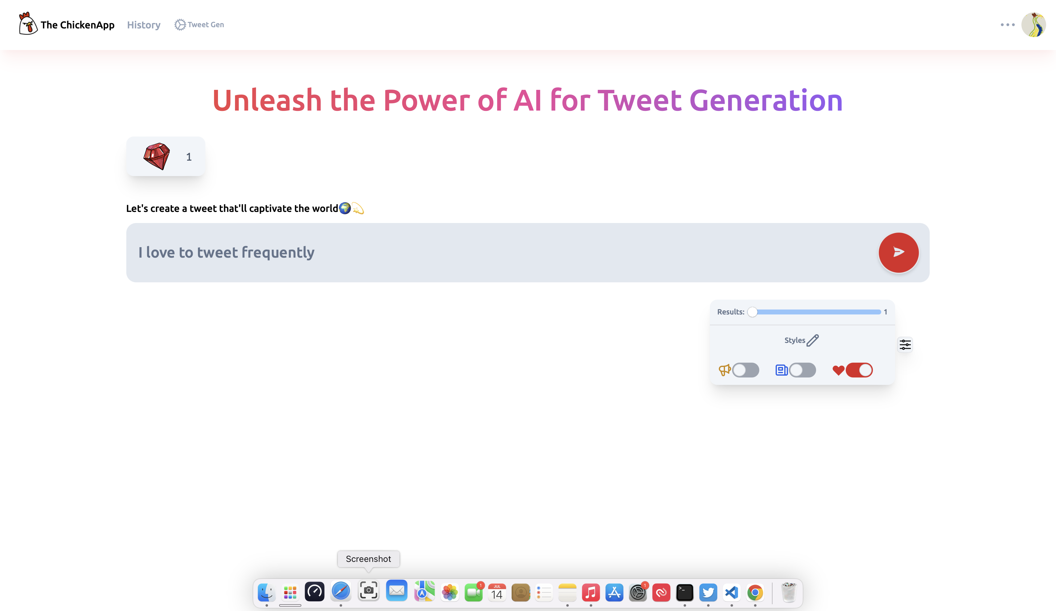 Mídia 4 de o galinheiro - Gerar tweets atraentes com ai