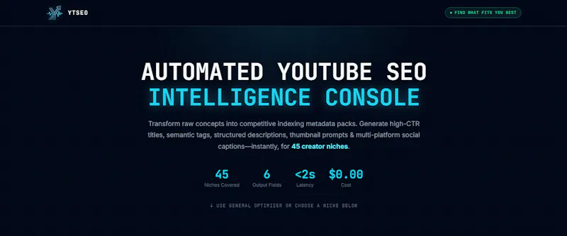 YTSEO screenshot 1