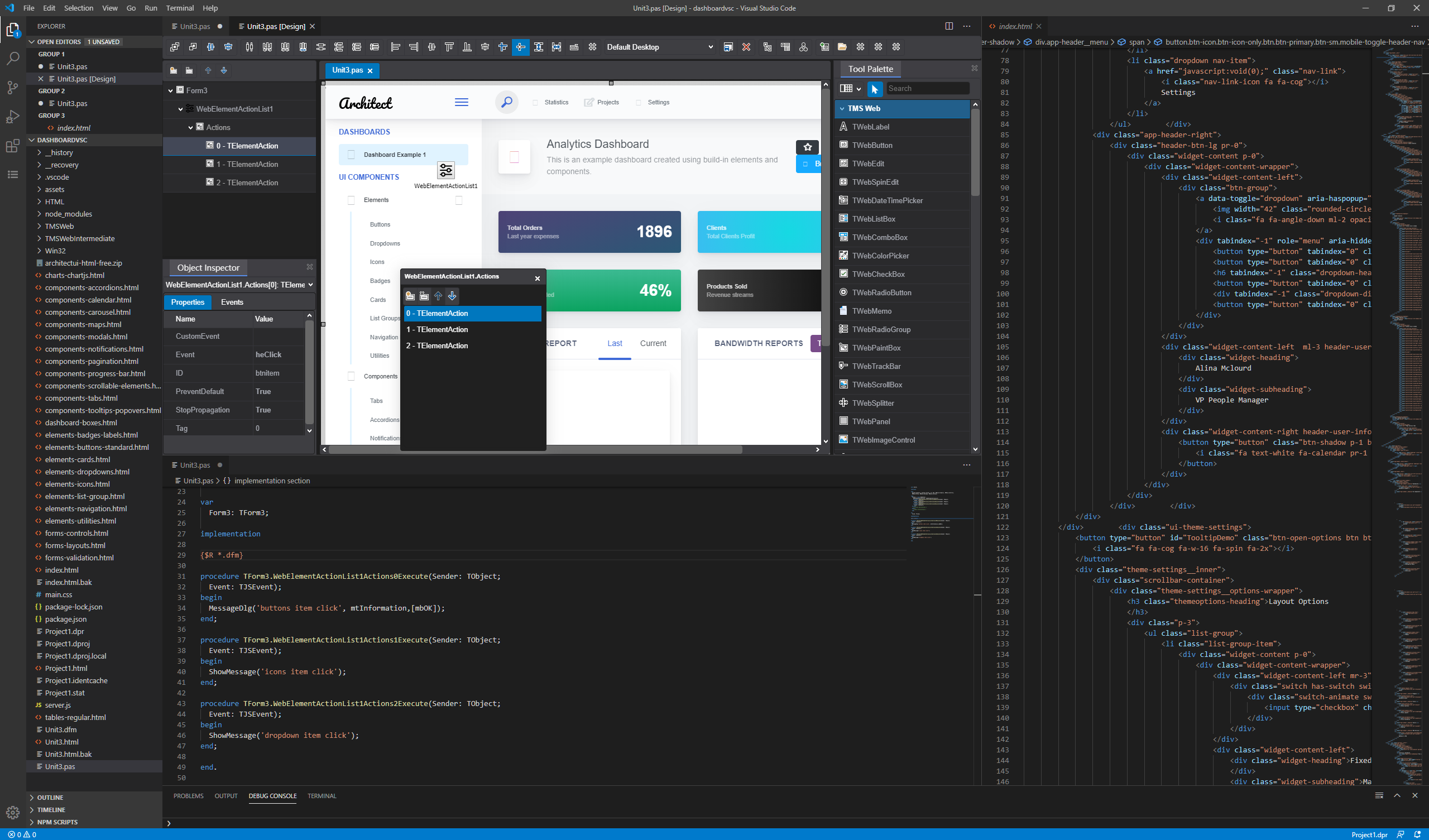 TMS Web Core for Visual Studio Code gallery image