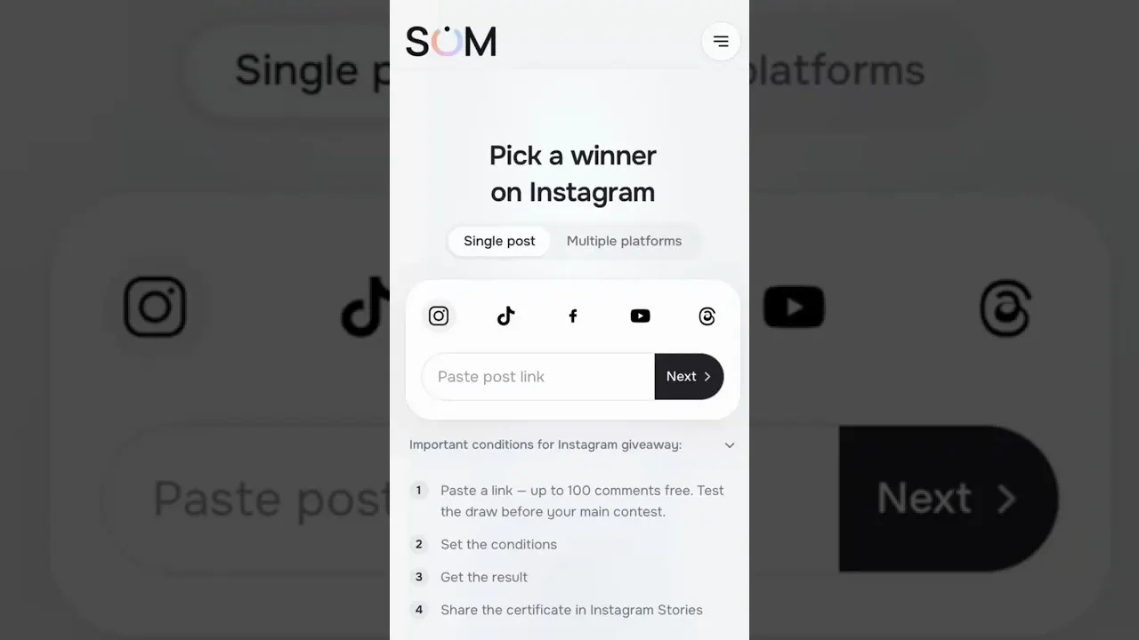 SOM Giveaway comment picker gallery image