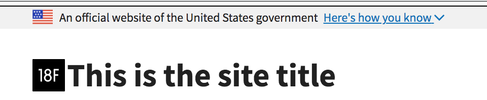 The US Government official Jekyll theme gallery image