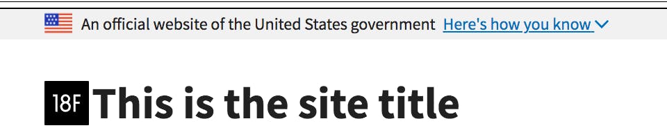 The US Government official Jekyll theme gallery image