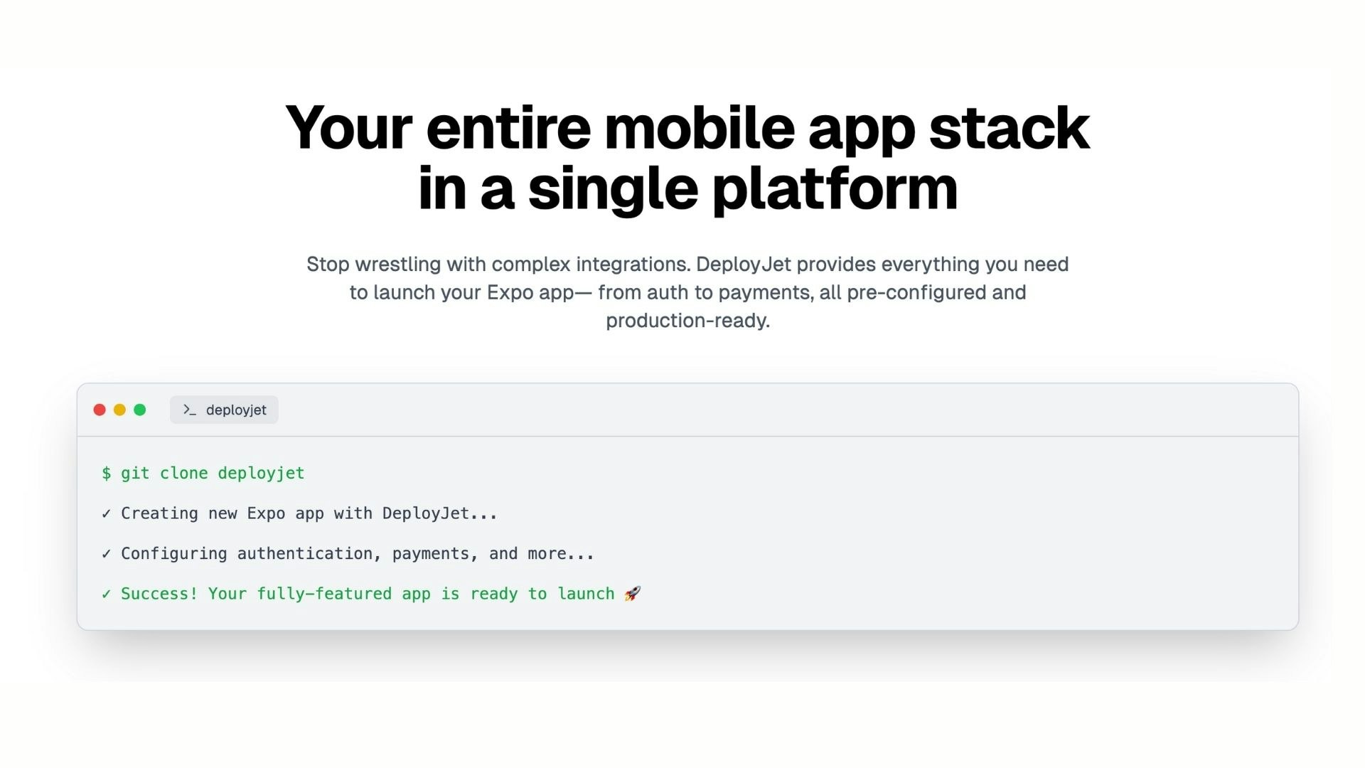 DeployJet - Kickstart Your Mobile App with Built-In Essentials media 3