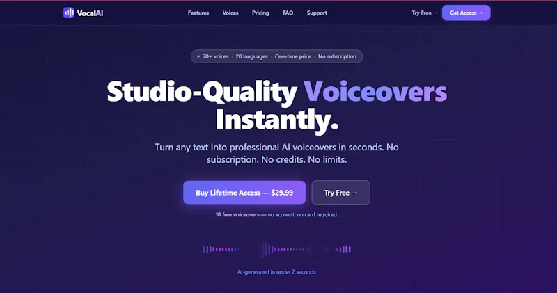 VocalAI screenshot 2