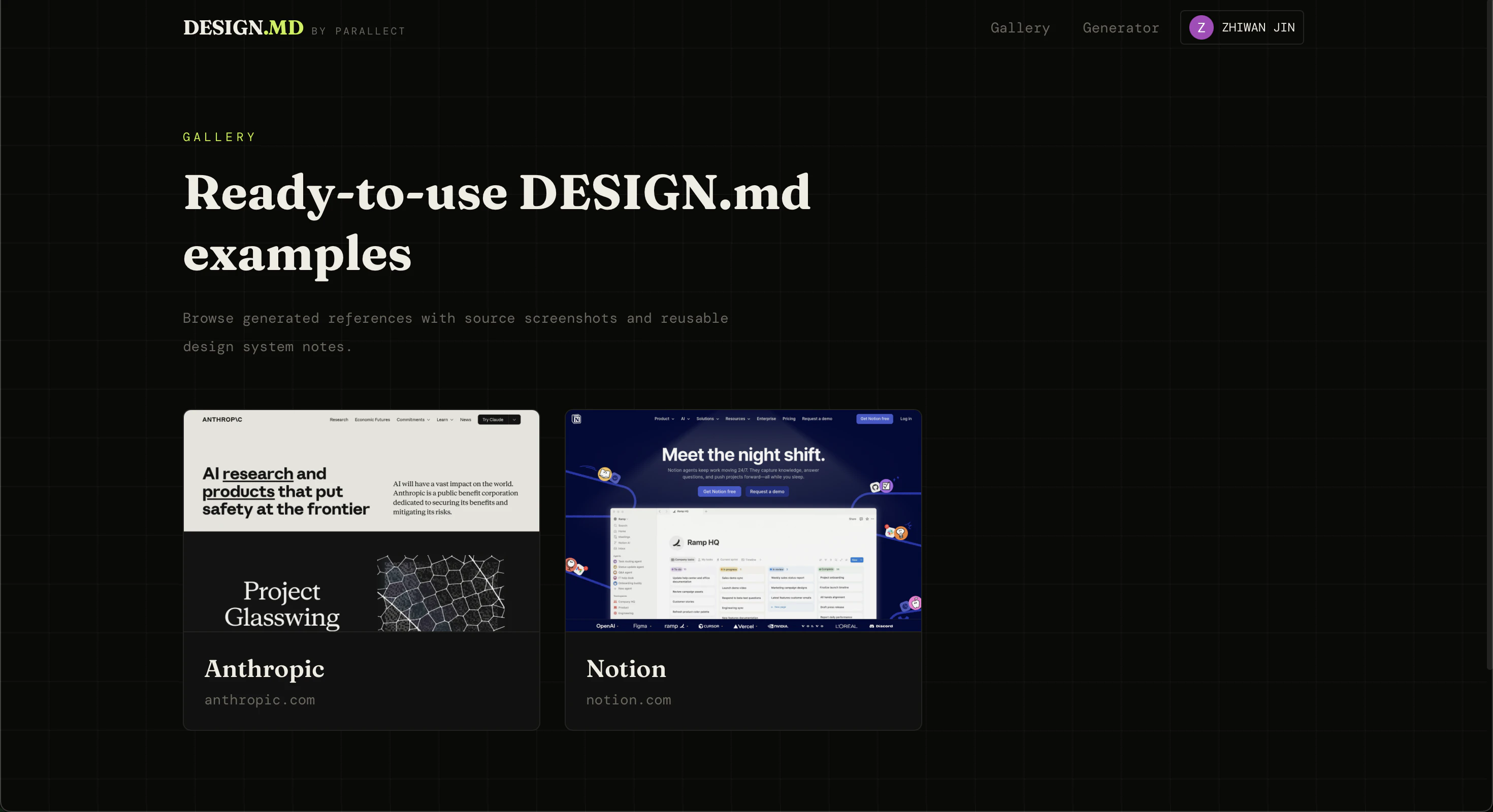 DESIGN.MD by Parallect screenshot 3