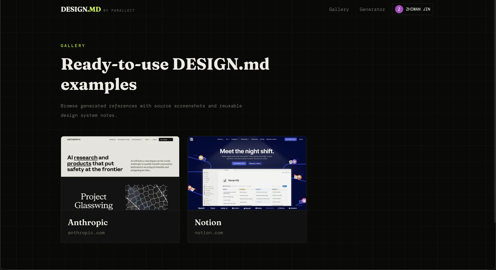 DESIGN.MD by Parallect screenshot 4