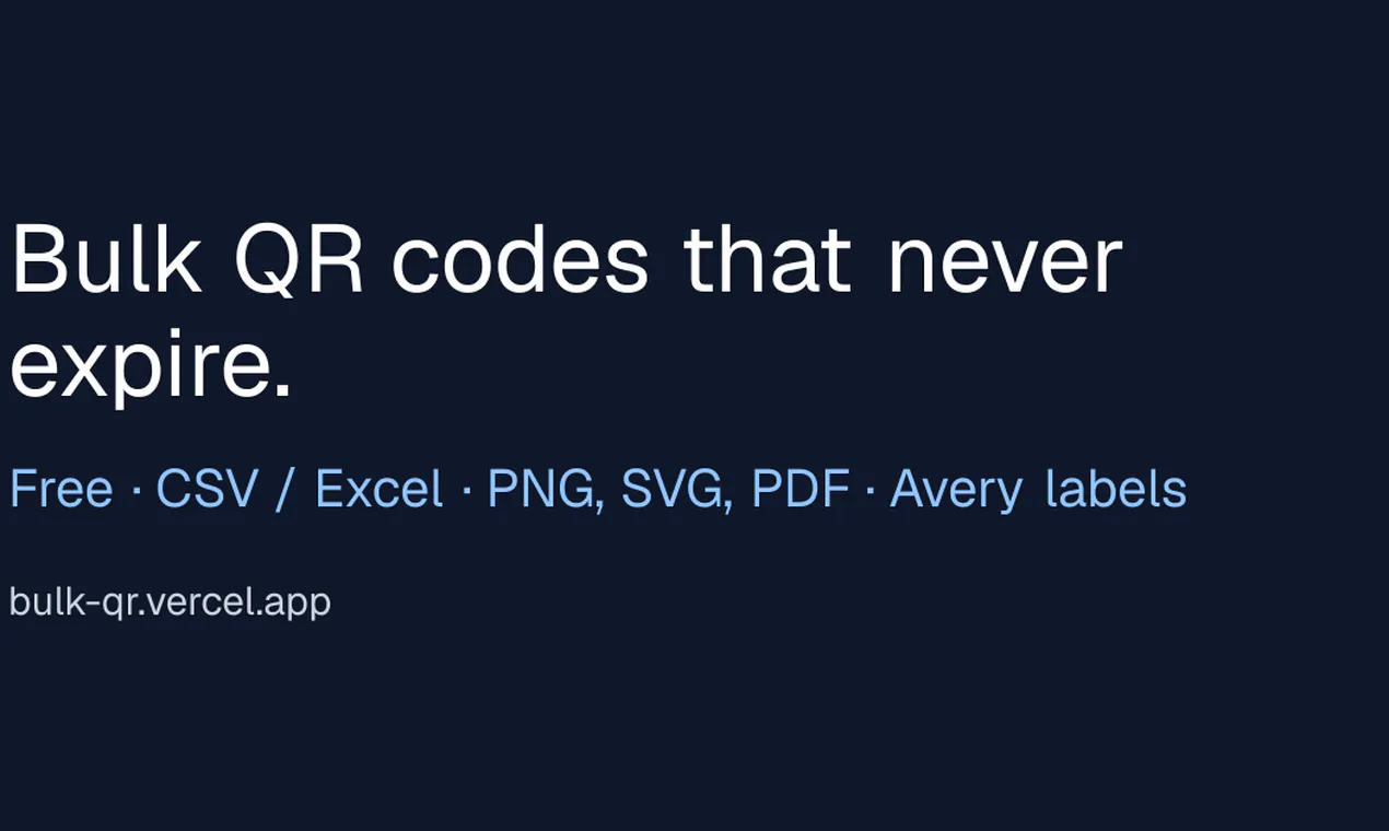 Bulk QR gallery image