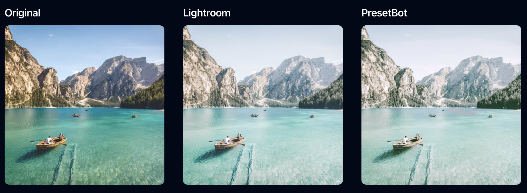 Vooraf ingesteld - Pas Lightroom/XMP -filters toe op een API media 3