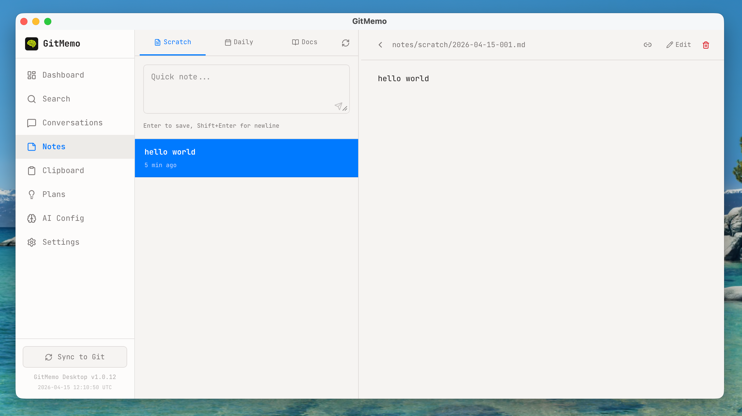 GitMemo gallery image