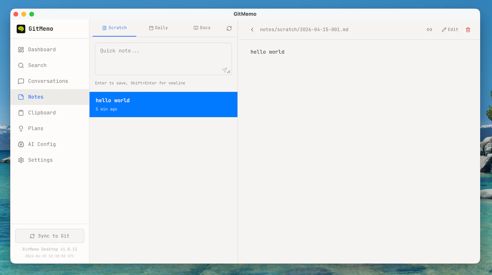 GitMemo screenshot 7