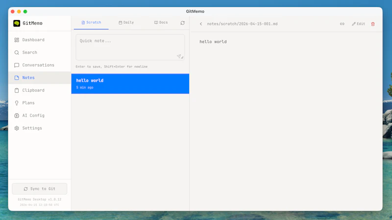 GitMemo screenshot 7