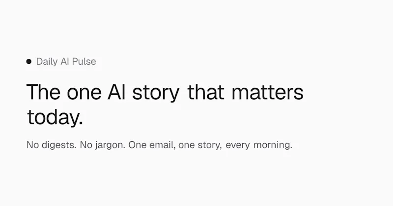 Daily AI Pulse screenshot 1