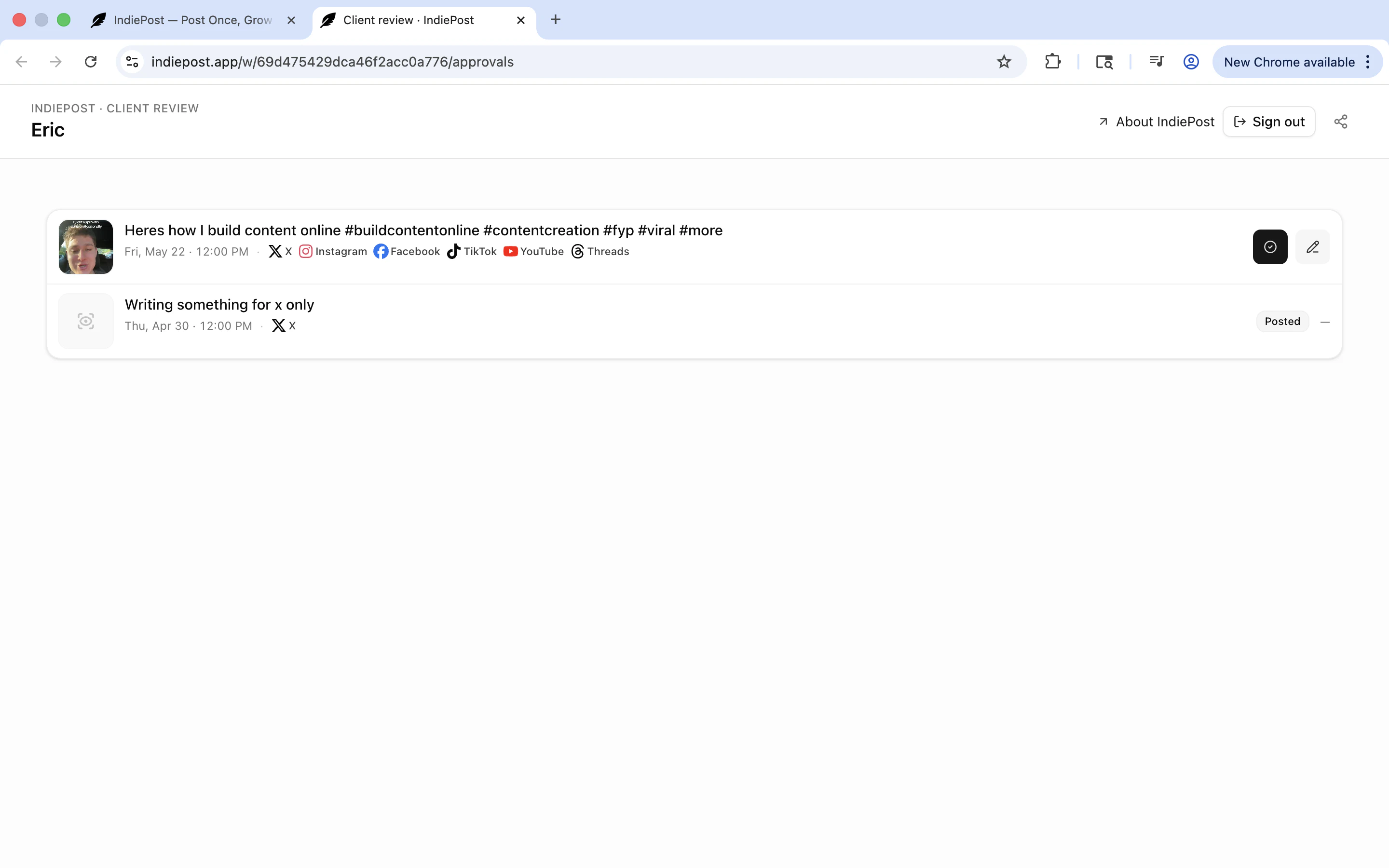 IndiePost screenshot 4