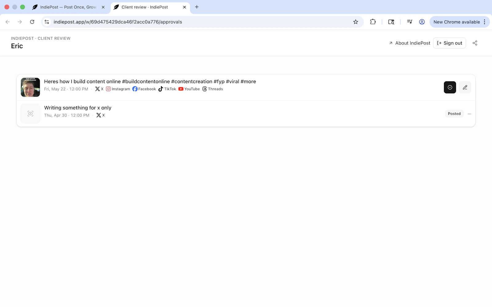 IndiePost screenshot 5