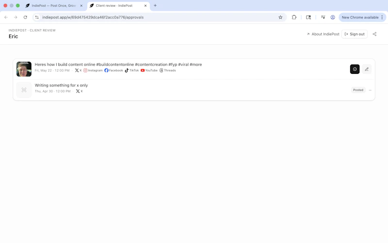 IndiePost screenshot 5