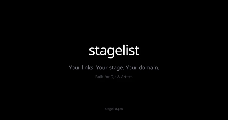 stagelist.pro screenshot 1