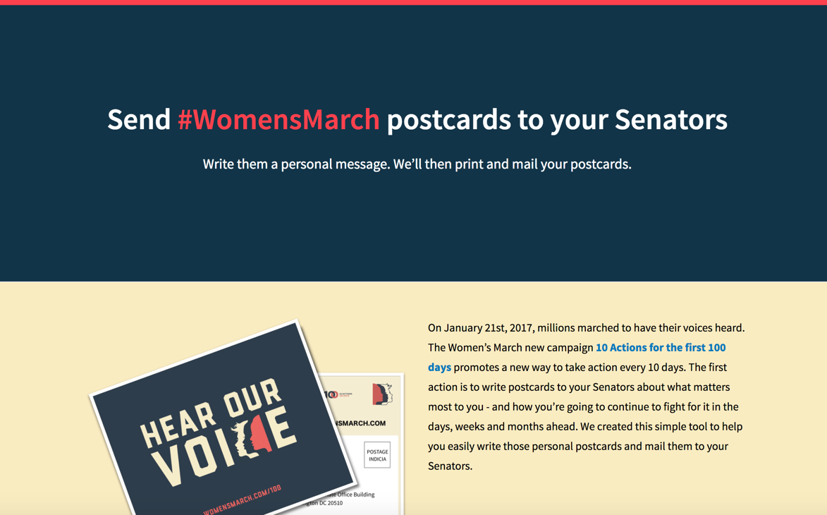 #WomensMarch Postcards gallery image