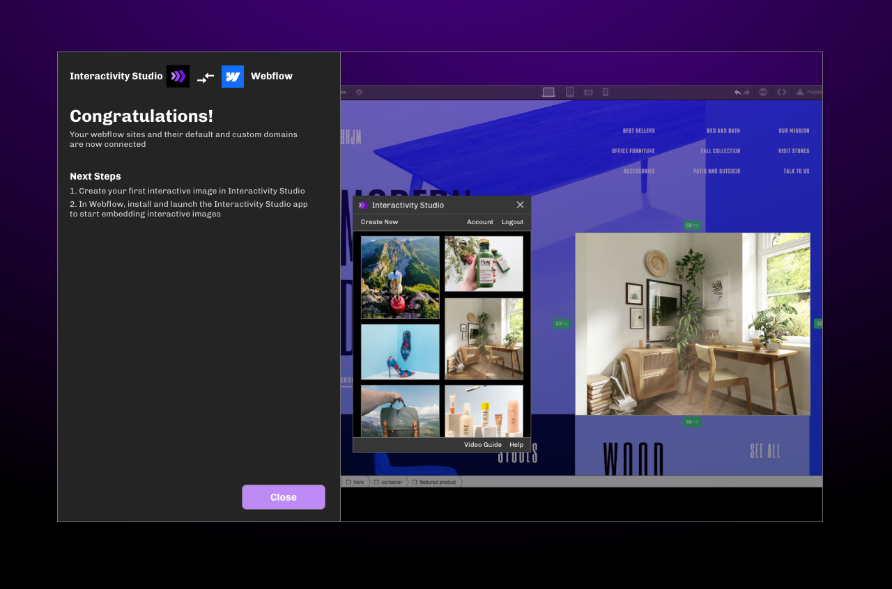 Interactivity Studio for Webflow gallery image