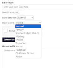 Free AI Story Generator gallery image