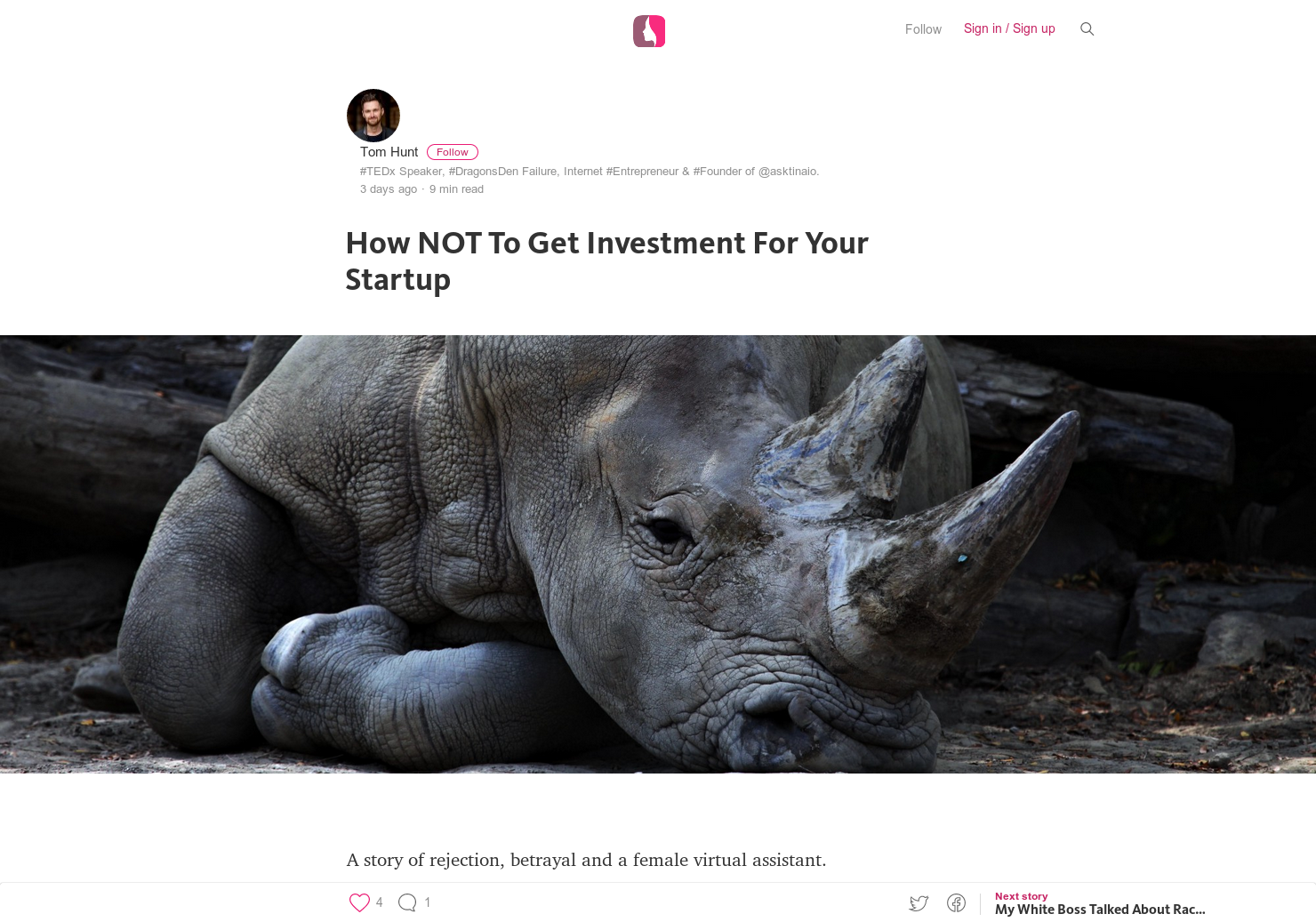 How NOT To Get Investment For Your Startup