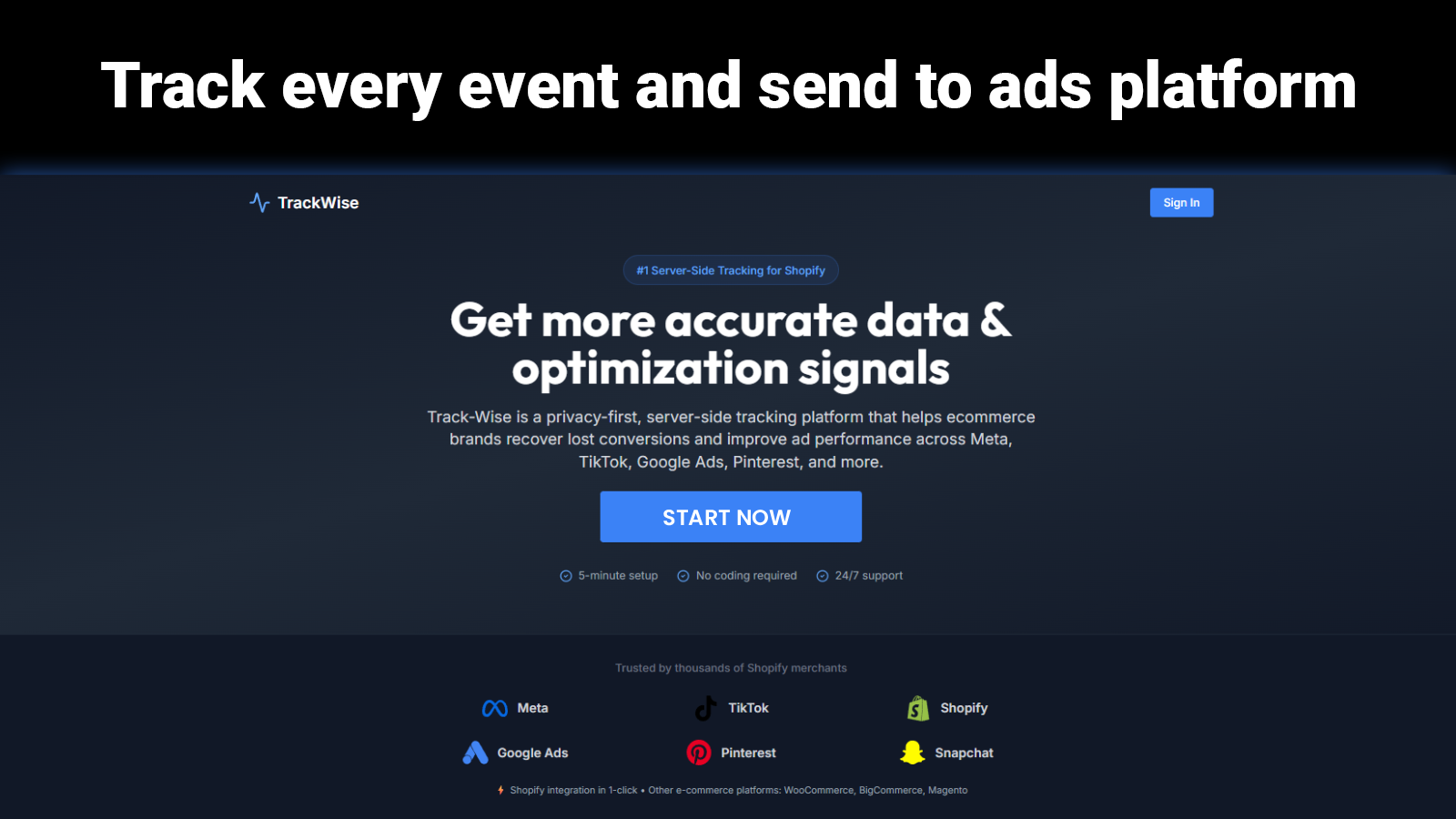 TrackWise - Main product screenshot demonstrating key features and user interface