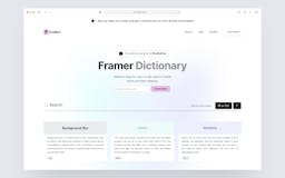 Fradict | Framer Dictionary media 1