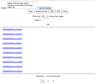 Chrome Plugin: Salesforce Run SOQL from Chrome browser with pagination, export to excel CSV, PDF, Print