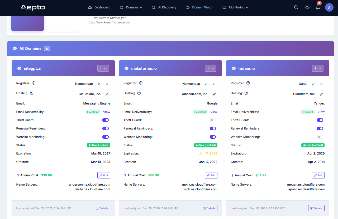 Aepto – AI for Domains & Websites gallery image