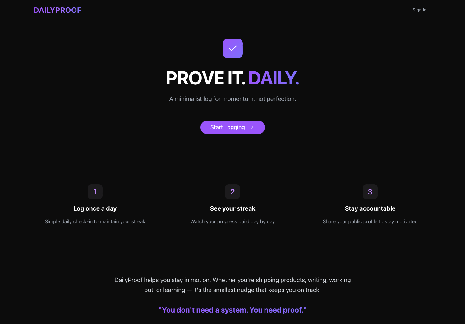 DailyProof gallery image