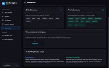 WordNet Explorer: NLP Toolkit gallery image