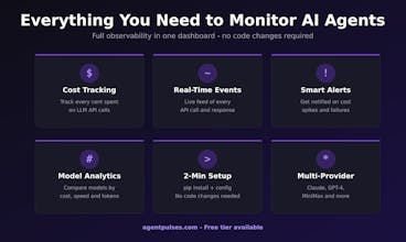 AgentPulses β AI Agent Observability gallery image