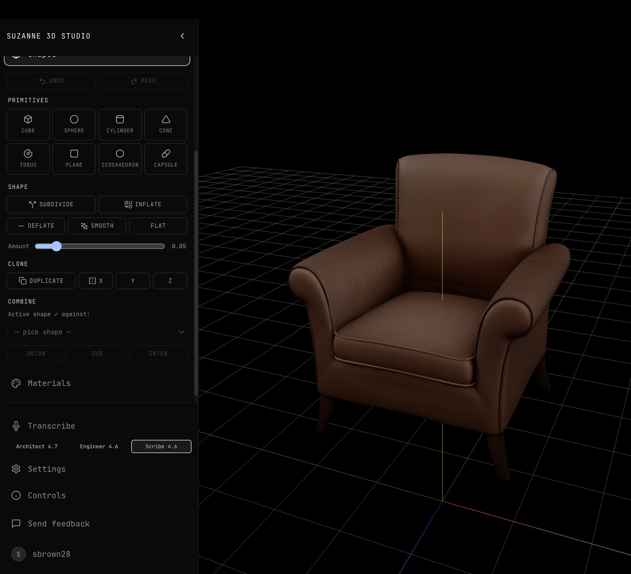 Suzanne 3D gallery image