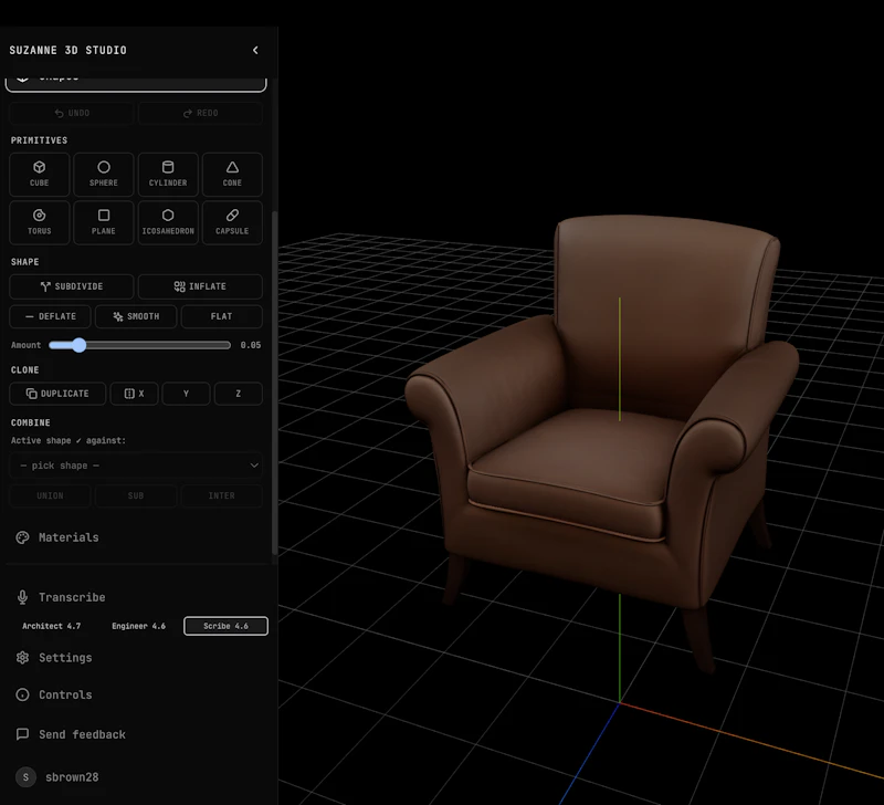 Suzanne 3D screenshot 3