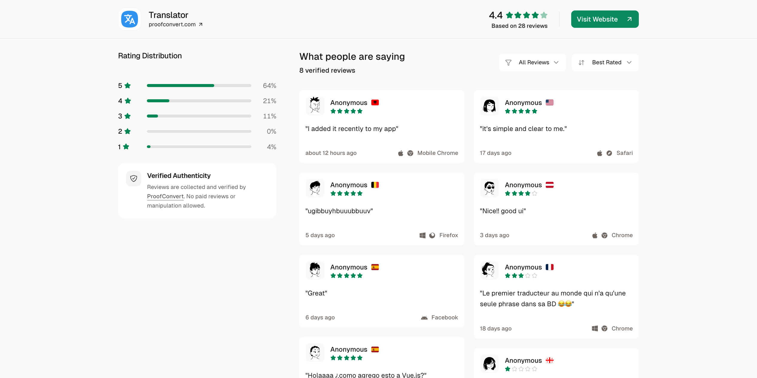ProofConvert - Screenshot 2 showing product features and functionality