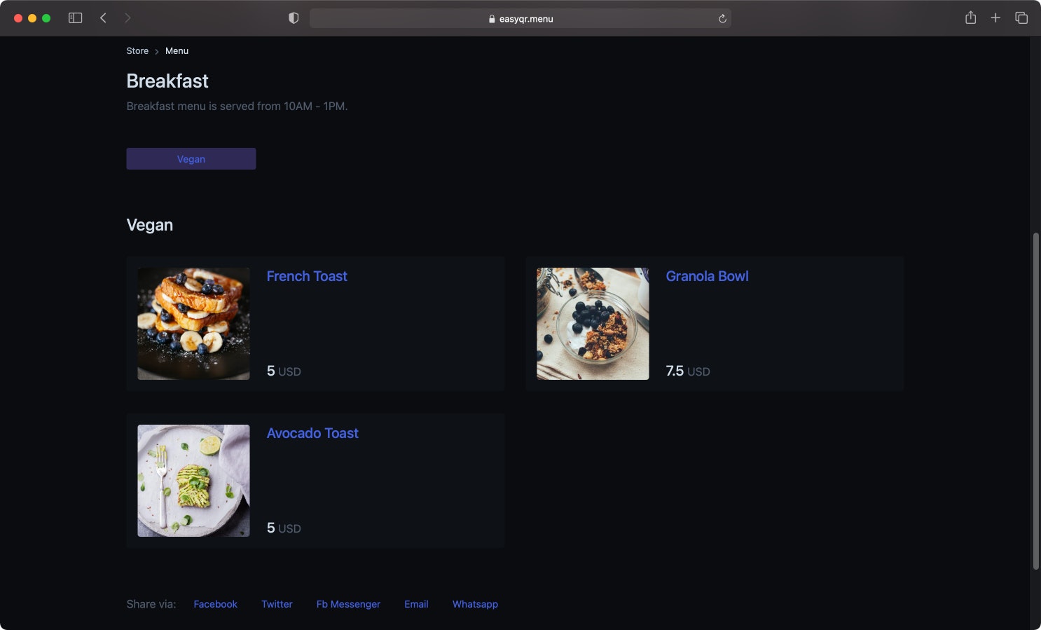 66 QR Menu gallery image