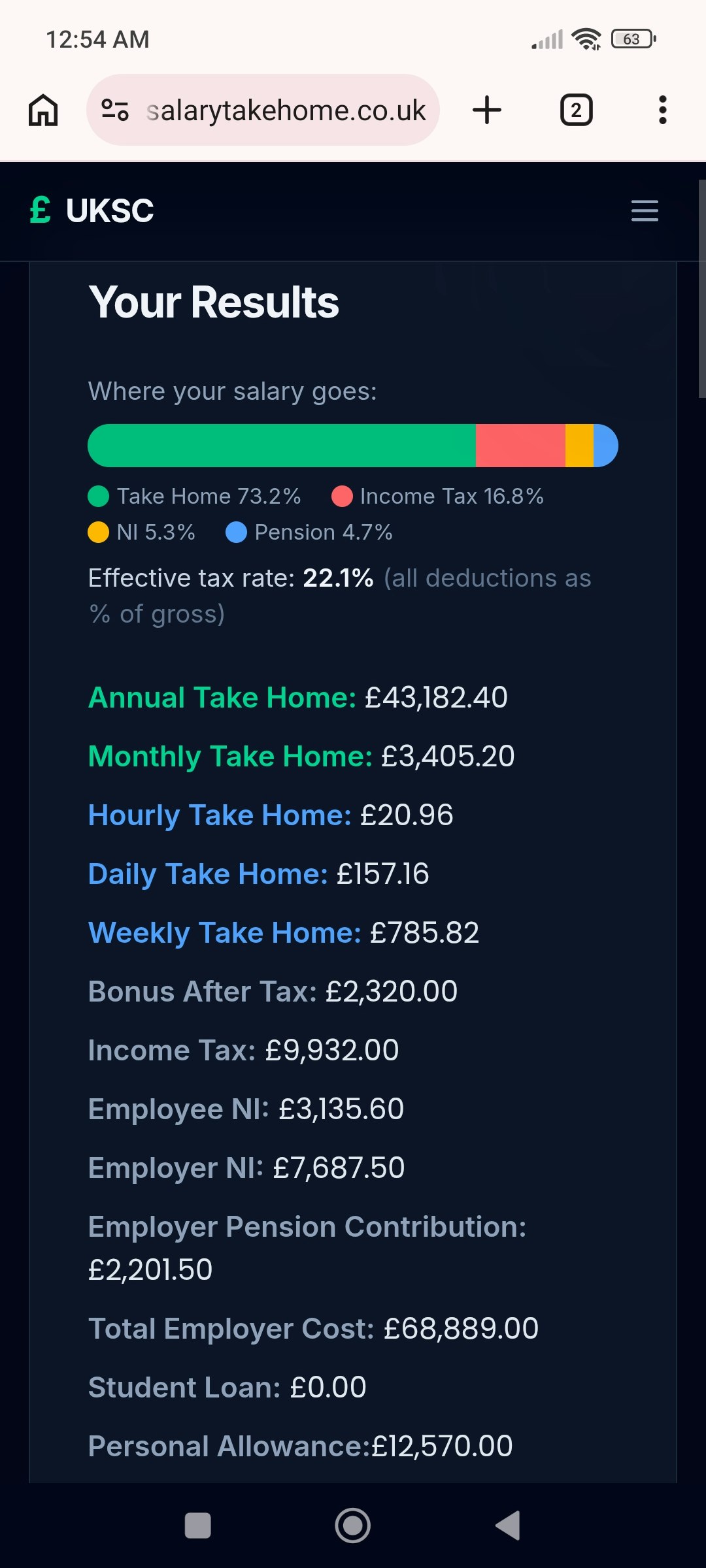 UK Salary Calculator gallery image