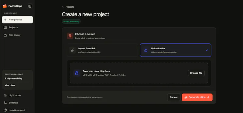 PodToClips AI screenshot 5