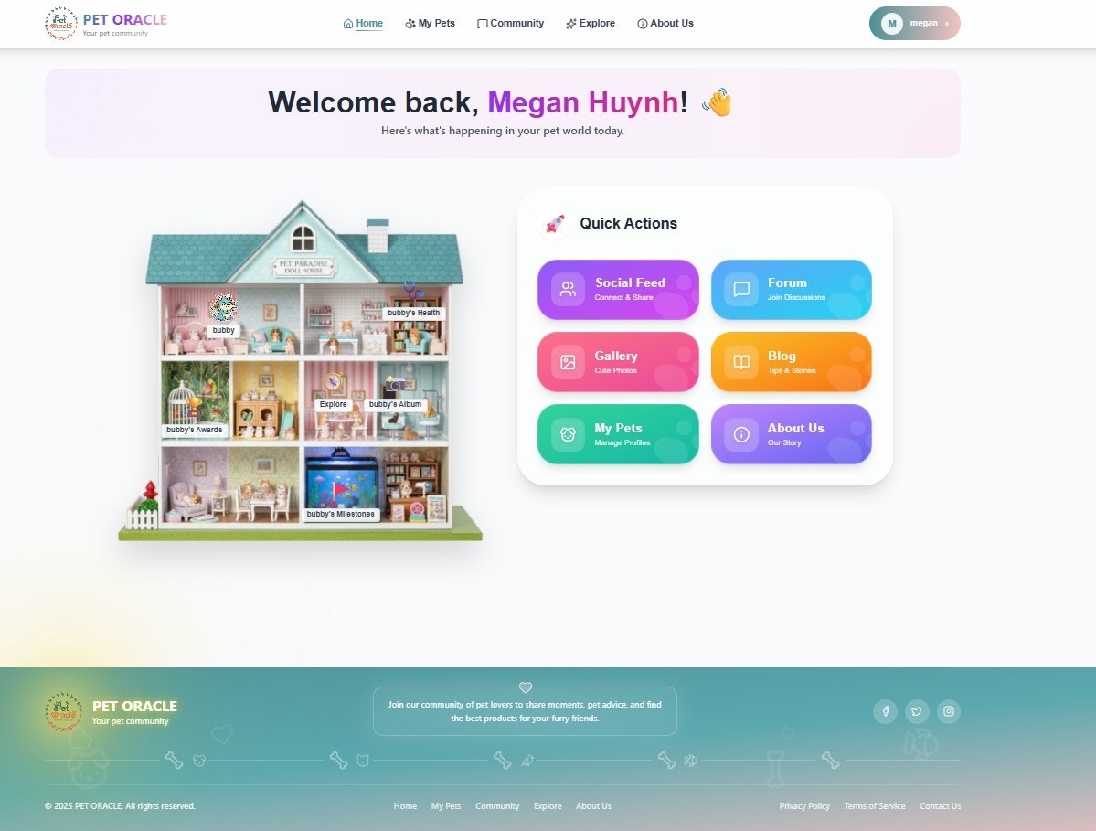 Pet Oracle - Main product screenshot demonstrating key features and user interface