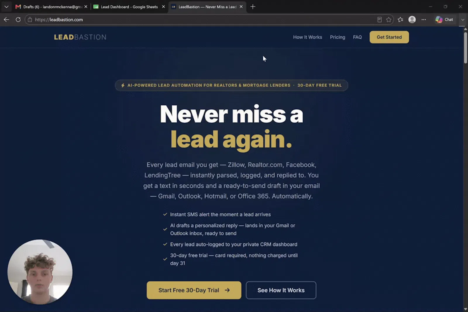 LeadBastion screenshot 1 (video preview)