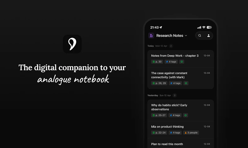 Slownotes screenshot 1